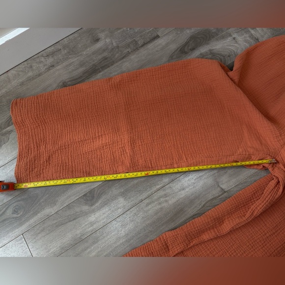 Madewell Lucie Cotton Gauze Jumpsuit Ruched Bodice Flutter Sleeves Size 2 NWT - Picture 9 of 10